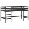 vidaXL Lit mezzanine enfants avec rideaux sans matelas bleu 90x200cm