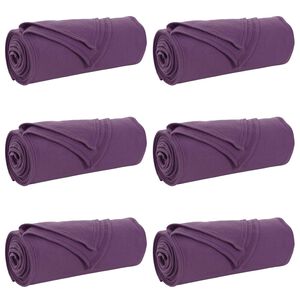 vidaXL Couvertures &agrave; jeter 6 pc Pourpre 200 x 150 cm 2.61 kg Polaire