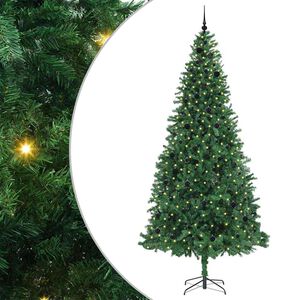 vidaXL Sapin de No&euml;l artificiel Vert 300 cm PVC, m&eacute;tal et plastique