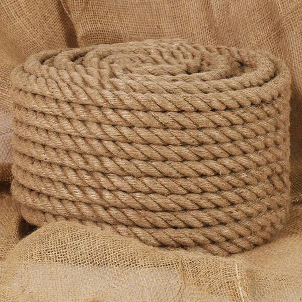 vidaXL Corde de jute 100 m de long 16 mm d'&eacute;paisseur