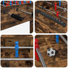 vidaXL Table de Foosball Ch&ecirc;ne fum&eacute; 125 x 60,5 x 80 cm