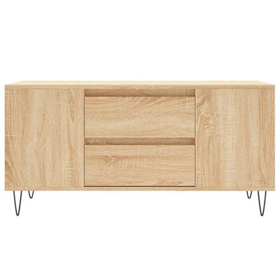 vidaXL Table basse chêne sonoma 102x44,5x50 cm bois d'ingénierie
