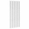 vidaXL Rideau anti-insectes en chenille Gris clair et blanc