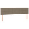 vidaXL Sommier &agrave; lattes de lit avec matelas taupe 120x190 cm tissu