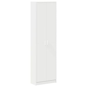 vidaXL Armoire Blanc 55 x 25 x 189 cm Bois d'ing&eacute;nierie