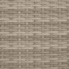 vidaXL Chaise longue double avec auvent et coussins gris clair rotin