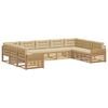 vidaXL Ensemble de canap&eacute;s d'ext&eacute;rieur 9 pc Blanc et Beige