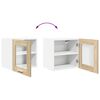 vidaXL Armoire suspendue avec porte 2 pcs Ch&ecirc;ne Sonoma 40 x 31 x 40 cm