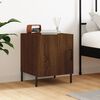 vidaXL Table de chevet ch&ecirc;ne marron 40x40x50 cm bois d&rsquo;ing&eacute;nierie