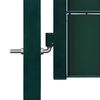 vidaXL Portail de cl&ocirc;ture PVC et acier 100x81 cm Vert