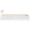 vidaXL Cadre de lit sans matelas blanc 140x190 cm bois de pin massif