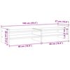 vidaXL Support de moniteur ch&ecirc;ne sonoma 100x27x20 cm bois d'ing&eacute;nierie