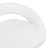 vidaXL Chaise pivotante de salle &agrave; manger Blanc Similicuir