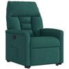 vidaXL Fauteuil inclinable vert fonc&eacute; tissu