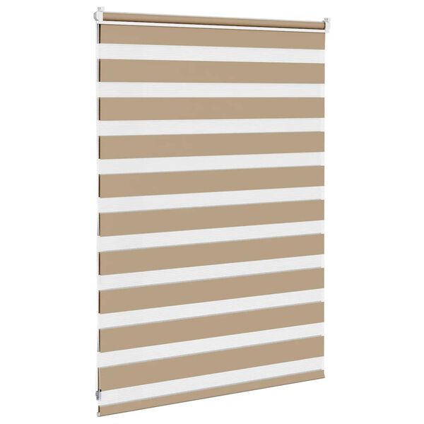vidaXL Store z&egrave;bre marron sable largeur du tissu 105,9 cm polyester