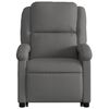 vidaXL Fauteuil inclinable électrique gris cuir véritable