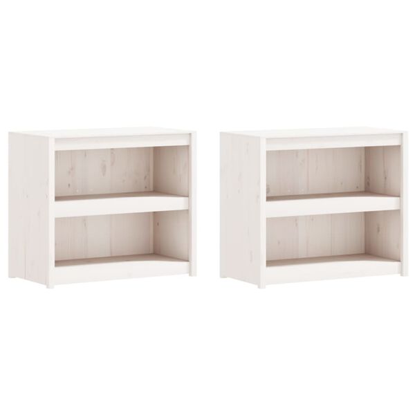 vidaXL Armoires de cuisine d'ext&eacute;rieur 4 pcs blanc bois de pin massif