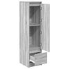 vidaXL Buffet haut sonoma gris 29,5x34x119,5 cm bois d'ing&eacute;nierie