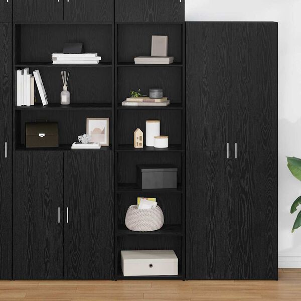 vidaXL Armoire Ch&ecirc;ne noir 50 x 41 x 185 cm Bois d'ing&eacute;nierie