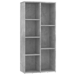 vidaXL Biblioth&egrave;que Gris b&eacute;ton 50x25x106 cm Bois d&rsquo;ing&eacute;nierie