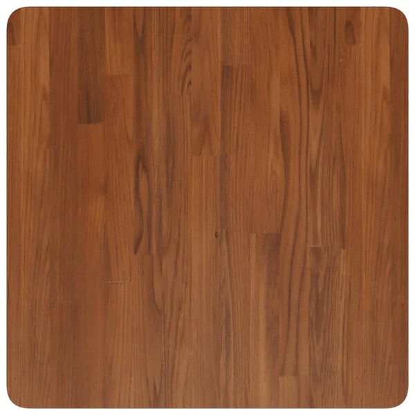 vidaXL Dessus de table carr&eacute; Marron fonc&eacute;60x60x1,5cm Bois ch&ecirc;ne trait&eacute;