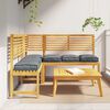 vidaXL Coussin 6 pcs Anthracite 40 x 40 x 8 cm Tissu Oxford