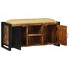 vidaXL Cabinet Banc Multicolore Bois massif de r&eacute;cup&eacute;ration