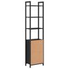 vidaXL Biblioth&egrave;que Ch&ecirc;ne noir 40 x 24 x 161 cm Bois d'ing&eacute;nierie