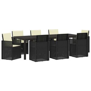 vidaXL Ensemble de salle &agrave; manger pour jardin 9 pc Anthracite et cr&egrave;me