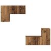 vidaXL Ensemble meuble TV 4 pcs Bois Ancien Bois d'ing&eacute;nierie
