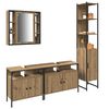 vidaXL Ensemble de mobilier de salle de bain 4 pcs Ch&ecirc;ne artisanal