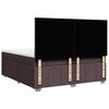 vidaXL Sommier &agrave; lattes de lit avec matelas Marron fonc&eacute; 200x200 cm