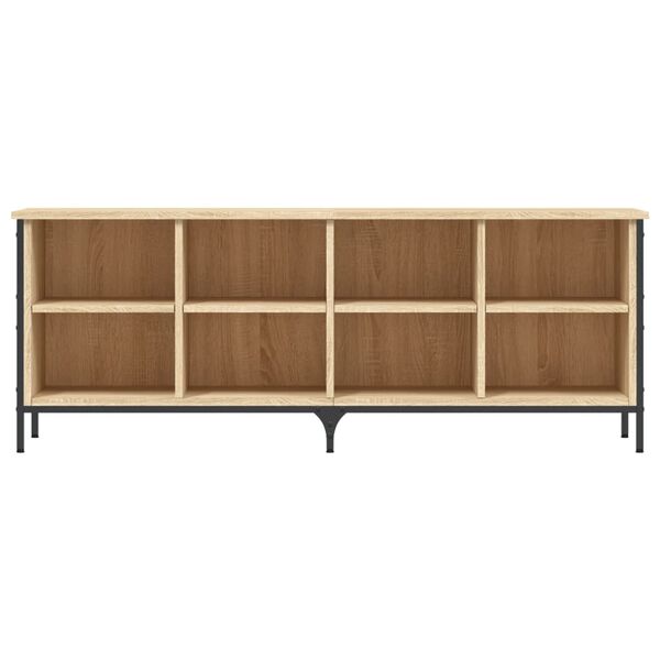vidaXL Armoire &agrave; chaussures ch&ecirc;ne sonoma 131x35x50cm bois d'ing&eacute;nierie