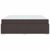 vidaXL Cadre de lit avec matelas Marron fonc&eacute; 180 x 200 cm tissu