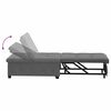 vidaXL Canap&eacute;-lit escamotable Gris fonc&eacute; 194 x 67 x 82 cm Microfibre