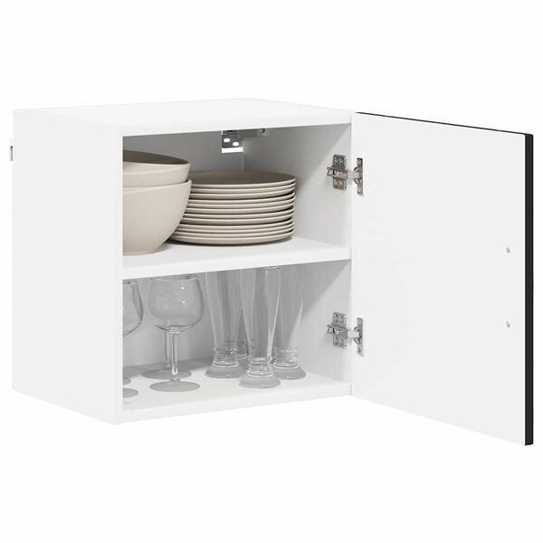 vidaXL Armoire de cuisine 2 pcs Noir 40 x 31 x 40 cm Bois d'ing&eacute;nierie