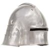 vidaXL Casque de chevalier m&eacute;di&eacute;val antique pour GN Argent&eacute; Acier