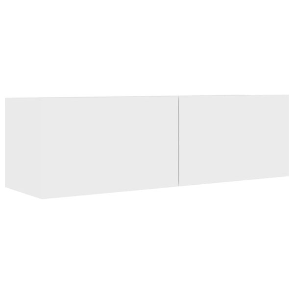 vidaXL Ensemble de meubles TV 4 pcs Blanc Bois d'ing&eacute;nierie
