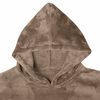 vidaXL Sweat &agrave; capuche couverture Camel s Flanelle