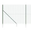 vidaXL Cl&ocirc;ture en treillis m&eacute;tallique et piquet d'ancrage vert 1,8x10m