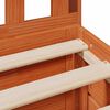 vidaXL Lit biblioth&egrave;que sans matelas cire marron 75x190 cm pin massif