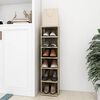 vidaXL Armoire &agrave; chaussures Ch&ecirc;ne sonoma 27,5x27x102 cm