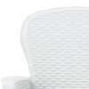 vidaXL Chaise de jardin lot de 2 coussin Blanc Plastique Aspect rotin