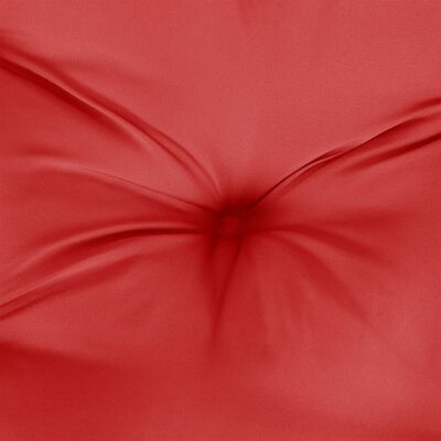 vidaXL Coussin de palette rouge 120x40x12 cm tissu