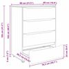 vidaXL Armoires de rangement 2 pcs Ch&ecirc;ne Sonoma 80 x 48 x 105 cm