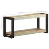 vidaXL Meuble TV 90x30x40 cm Bois de récupération massif