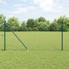vidaXL Poteau de cl&ocirc;ture. Vert 25 x 1 m (treillis de 36 mm) Acier