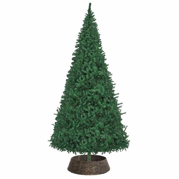 vidaXL Collier de sapin de No&euml;l Noir 105 x 105 x 28 cm Jacinthe d'eau