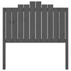 vidaXL T&ecirc;te de lit Gris 106x4x110 cm Bois massif de pin