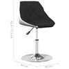 vidaXL Tabouret de bar Noir et blanc Similicuir